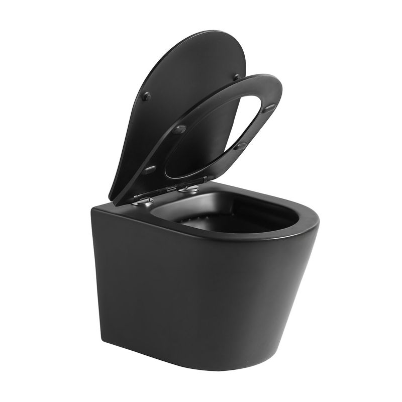 Унитаз Vincea Piatti VT1-11SMB подвесной Черный матовый с сиденьем Микролифт