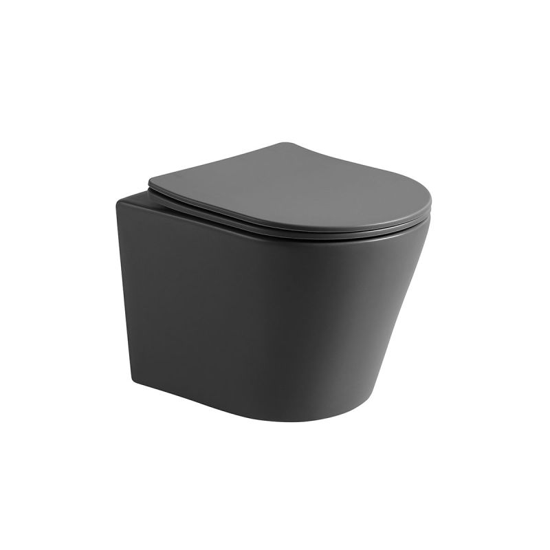 Унитаз Vincea Piatti VT1-11SMA подвесной Антрацит матовый с сиденьем Микролифт