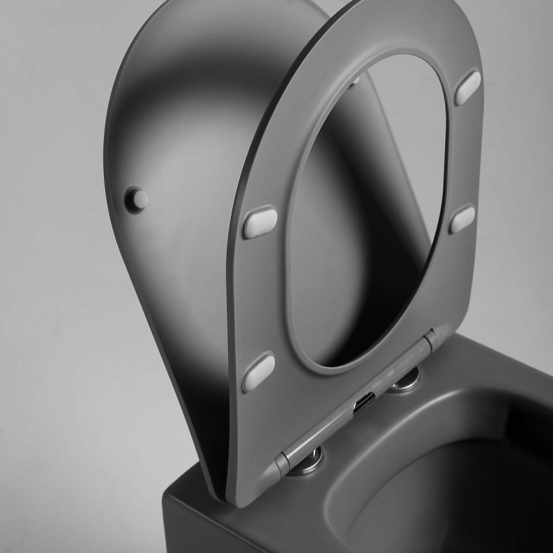 Унитаз Vincea Piatti VT1-11SMA подвесной Антрацит матовый с сиденьем Микролифт