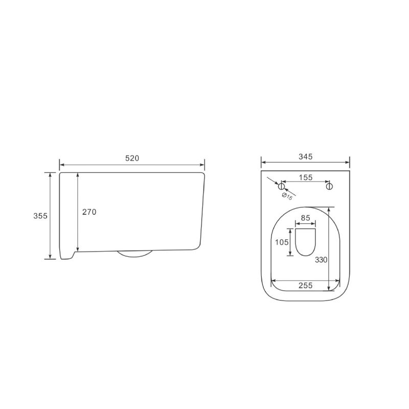 Унитаз Vincea Ultra Rimless VT1-32MB подвесной Черный матовый с сиденьем Микролифт