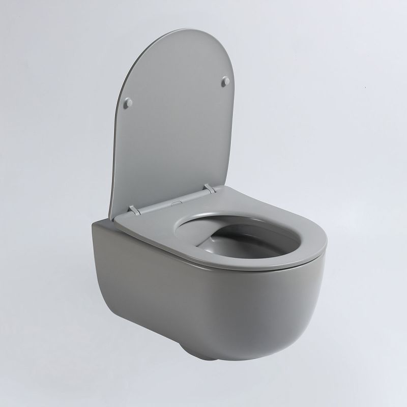 Унитаз Vincea Evo VT1-34SMG подвесной Серый матовый с сиденьем Микролифт