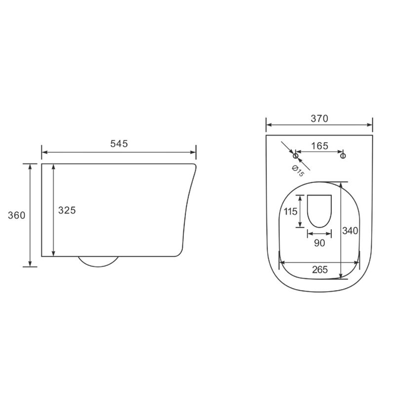 Унитаз Vincea Arco Rimless VT1-36 подвесной с сиденьем Микролифт