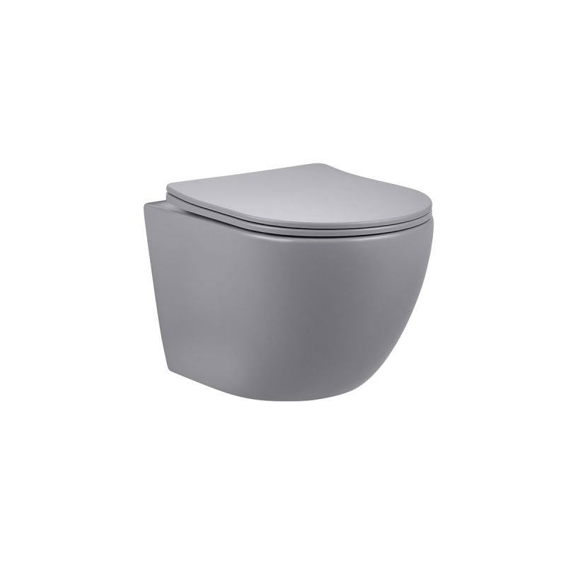 Унитаз Vincea Globo VT1-14SMG подвесной Серый матовый с сиденьем Микролифт