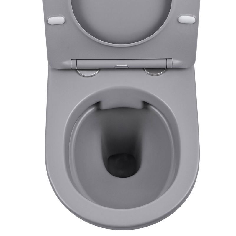 Унитаз Vincea Globo VT1-14SMG подвесной Серый матовый с сиденьем Микролифт