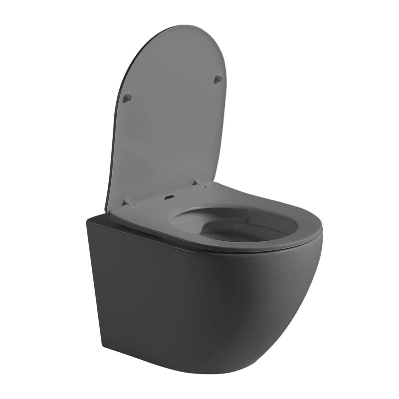 Унитаз Vincea Globo VT1-14SMA подвесной Антрацит матовый с сиденьем Микролифт