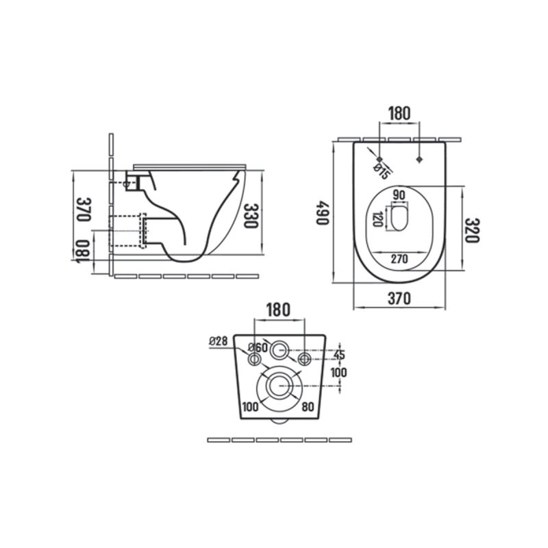 Унитаз Vincea Globo VT1-14SMA подвесной Антрацит матовый с сиденьем Микролифт