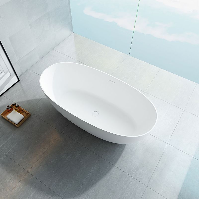 Ванна из искусственного камня Vincea 170x75 VBT-6S01MW Белая матовая