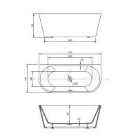 Акриловая ванна Vincea 170x80 VBT-421-1700MB