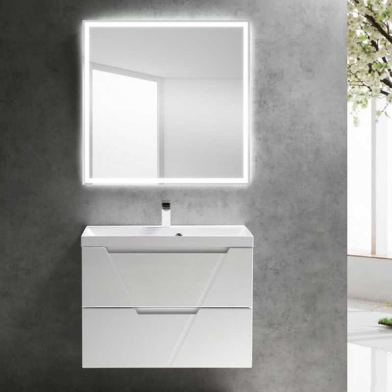Тумба под раковину BelBagno Vittoria 70, подвесная, цвет Bianco Opaco, Vittoria-700-2C-SO-BO-P