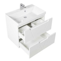 Тумба под раковину BelBagno Vittoria 70, подвесная, цвет Bianco Opaco, Vittoria-700-2C-SO-BO-P