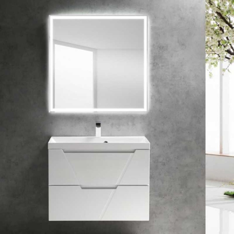 Тумба под раковину BelBagno Vittoria VITTORIA-800-2C-SO-BO-P 80 см, подвесная, цвет белый матовый (bianco opaco)