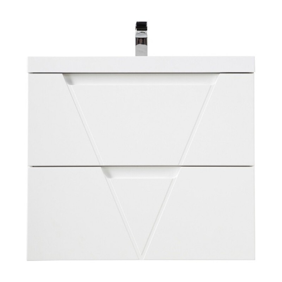 Тумба под раковину BelBagno Vittoria 90, подвесная, цвет Bianco Opaco, Vittoria-900-2C-SO-BO-P