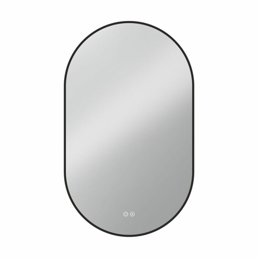 Зеркало Vincea 60 х 100 см, LED c сенсорным выключателем и диммером, черная рама, VLM-3AU100B