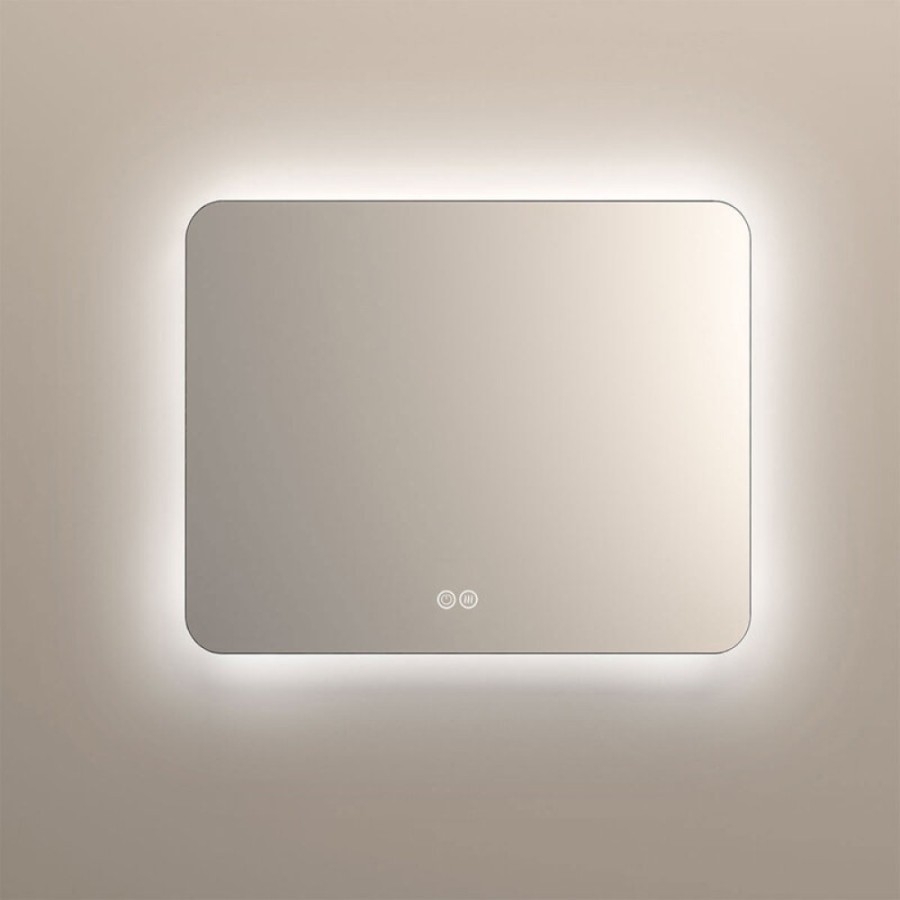Зеркало Vincea 100 х 80 см, LED c сенсорным выключателем, диммером и функцией антизапотевания, VLM-3BE100-2