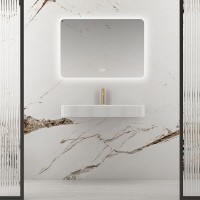 Зеркало Vincea 100 х 80 см, LED c сенсорным выключателем, диммером и функцией антизапотевания, VLM-3BE100-2