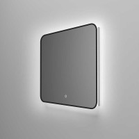 Зеркало Vincea 90 х 70 см, LED c сенсорным выключателем и диммером, черная рама, VLM-3VC900B