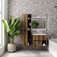 Тумба под раковину Viant Люксембург 75 см, подвесная, цвет кейптаун, VLUX75ELD-T2YP