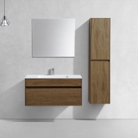 Тумба под раковину Vincea Chiara 100 см, подвесная, дуб табак T.Oak, VMC-2C100TO