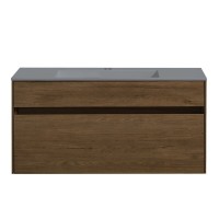 Тумба под раковину Vincea Chiara 100 см, подвесная, дуб табак T.Oak, VMC-2C100TO