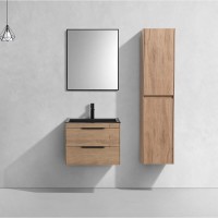 Тумба под раковину Vincea Chiara 2D 60 см, подвесная, натуральный дуб N.Oak, VMC-2C2600NO