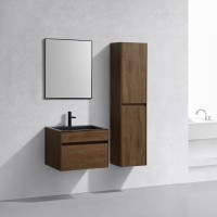 Тумба под раковину Vincea Chiara 60 см, подвесная, коричневый (T.Oak), VMC-2C600TO