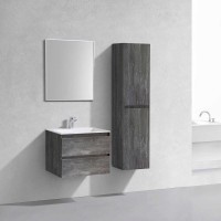 Тумба под раковину Vincea Luka 60 см, подвесная, серый камень (G.Stone), VMC-2L600GS
