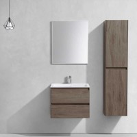 Тумба под раковину Vincea Luka 60 см, подвесная, темно-коричневый (R.Oak), VMC-2L600RO