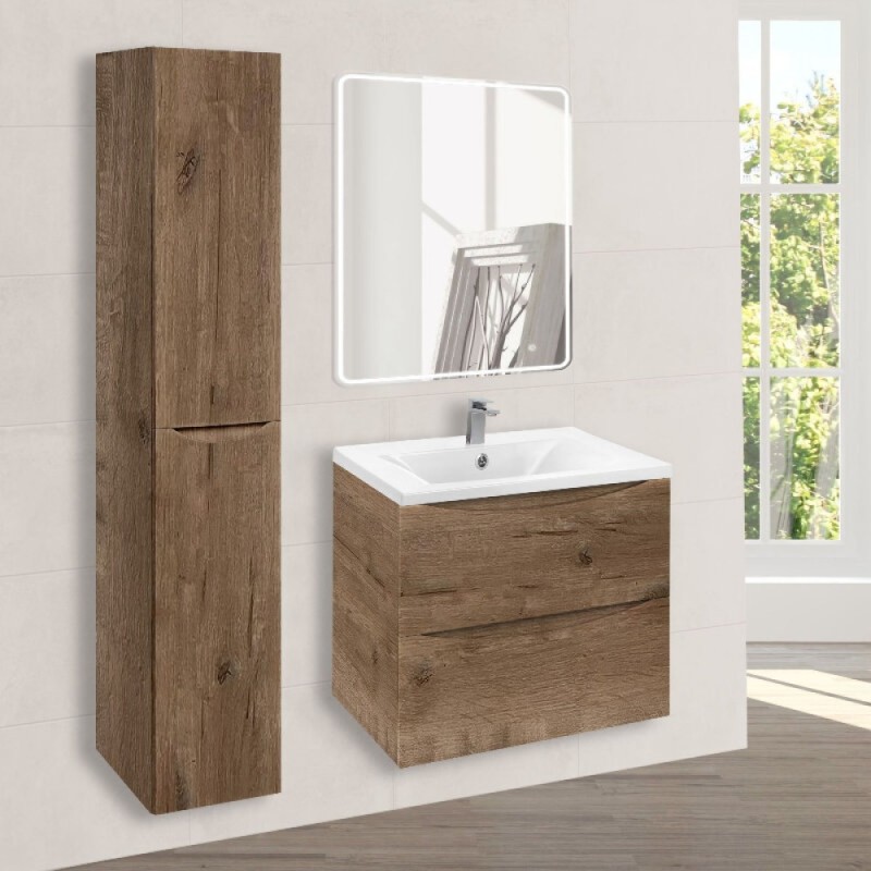 Тумба под раковину Vincea Mia VMC-2MA600VO, 60 см, подвесная, цвет v.oak