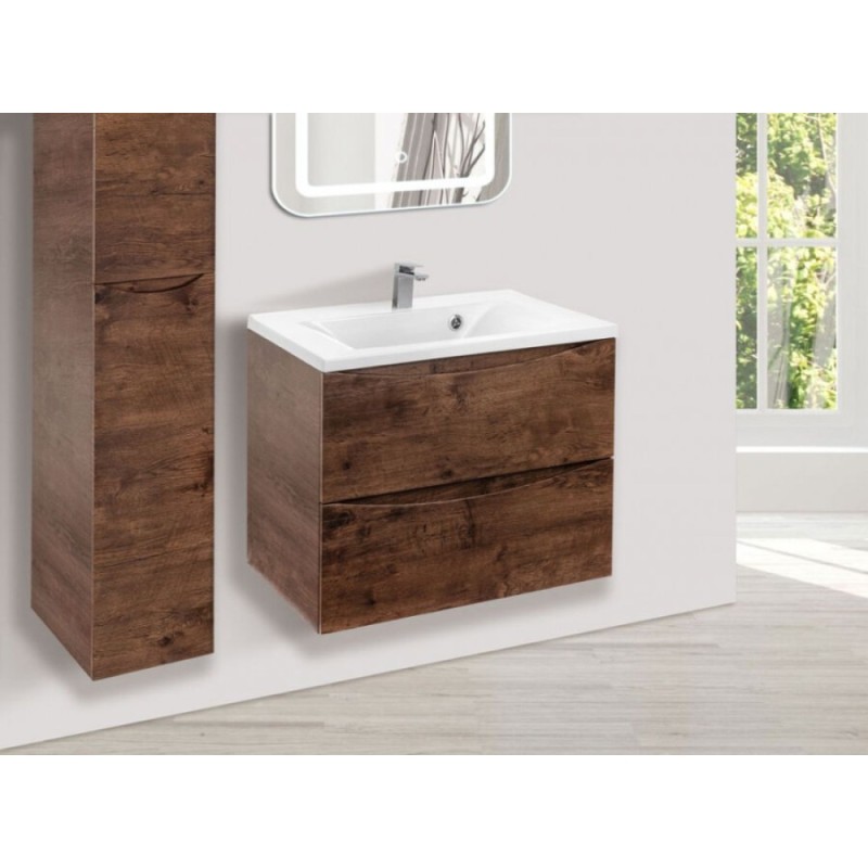Тумба под раковину Vincea Mia 65 см, подвесная, дерево, VMC-2MA650RW