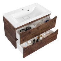 Тумба под раковину Vincea Mia 75 см, подвесная, дерево, VMC-2MA750RW