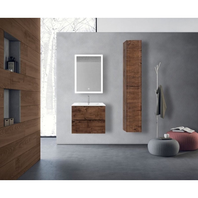 Тумба под раковину Vincea Mia 60 см, подвесная, дерево, VMC-2MC600RW