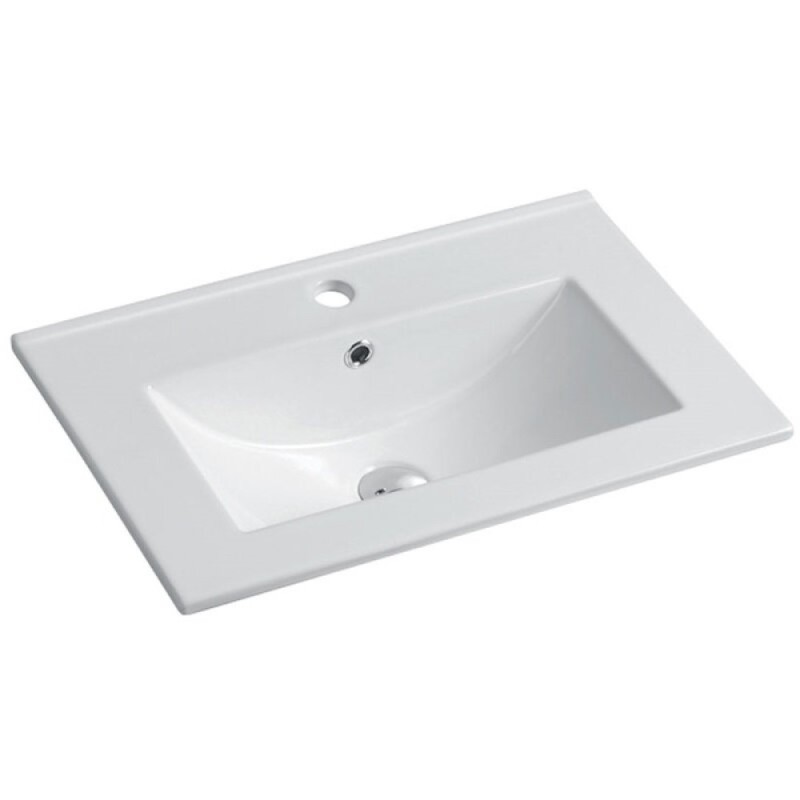 Тумба под раковину Vincea Mia Slim 60 см, подвесная, дерево, VMC-2MC600S1RW