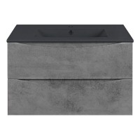 Тумба под раковину Vincea Mia 75 см, подвесная, Beton (серый бетон), VMC-2MC750BT