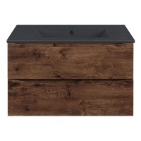 Тумба под раковину Vincea Mia 75 см, подвесная, R Wood (дерево), VMC-2MC750RW