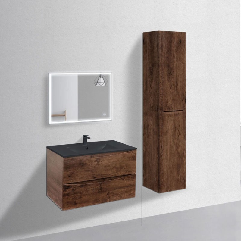 Тумба под раковину Vincea Mia 75 см, подвесная, R Wood (дерево), VMC-2MC750RW