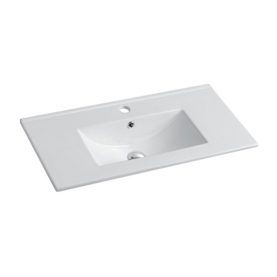 Тумба под раковину Vincea Mia Slim 80 см, подвесная, дерево, VMC-2MC800S1RW