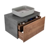 Тумба под накладную раковину Mesa 800 Vincea 80x45см, подвесная, VMC-2MS800TB