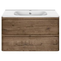 Тумба под раковину Vincea Vico 80 см, подвесная, дуб винтаж, VMC-2V800VO