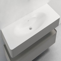 Тумба под раковину Vincea Caprise VMC-4CA120MLG, 120 см, подвесная, цвет светло-серый матовый