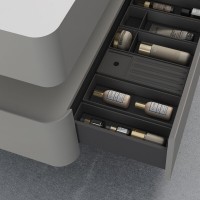 Тумба под раковину Vincea Caprise VMC-4CA120MLG, 120 см, подвесная, цвет светло-серый матовый