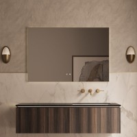 Тумба под раковину Vincea Luxe VMC-4LX140WN, 140 см, подвесная, цвет натуральный орех
