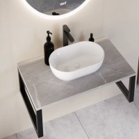 Столешница Viant Neo VNEO60MRBG-STMDF, 60 см, цвет бежевый мрамор