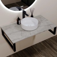 Столешница Viant Neo VNEO80MRAN-STMDF, 80 см, цвет антик мрамор