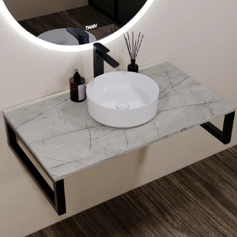 Столешница Viant Neo VNEO80MRAN-STMDF, 80 см, цвет антик мрамор