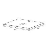 Столешница Viant Neo VNEO80MRAN-STMDF, 80 см, цвет антик мрамор