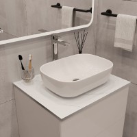 Столешница Viant Neo VNEO80MRBEL-STMDF, 80 см, цвет белый мрамор