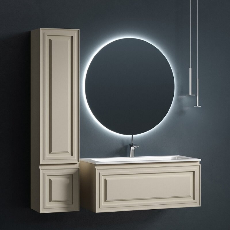 Тумба под раковину Sancos Very 100 см, подвесная, цвет Beige Soft, VR100CE