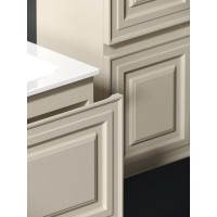 Тумба под раковину Sancos Very 100 см, подвесная, левая, цвет Beige Soft, VR100LCE