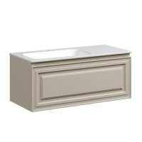 Тумба под раковину Sancos Very 100 см, подвесная, правая, цвет Beige Soft, VR100RCE