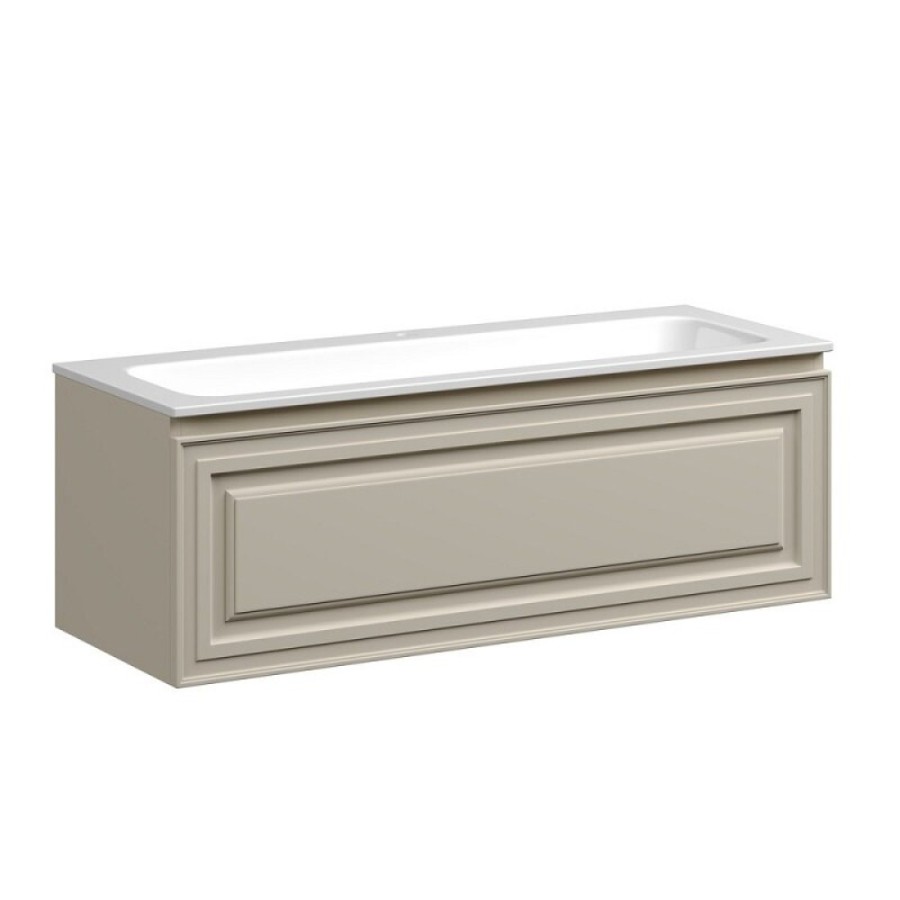 Тумба под раковину Sancos Very 120 см, подвесная, цвет Beige Soft, VR120CE